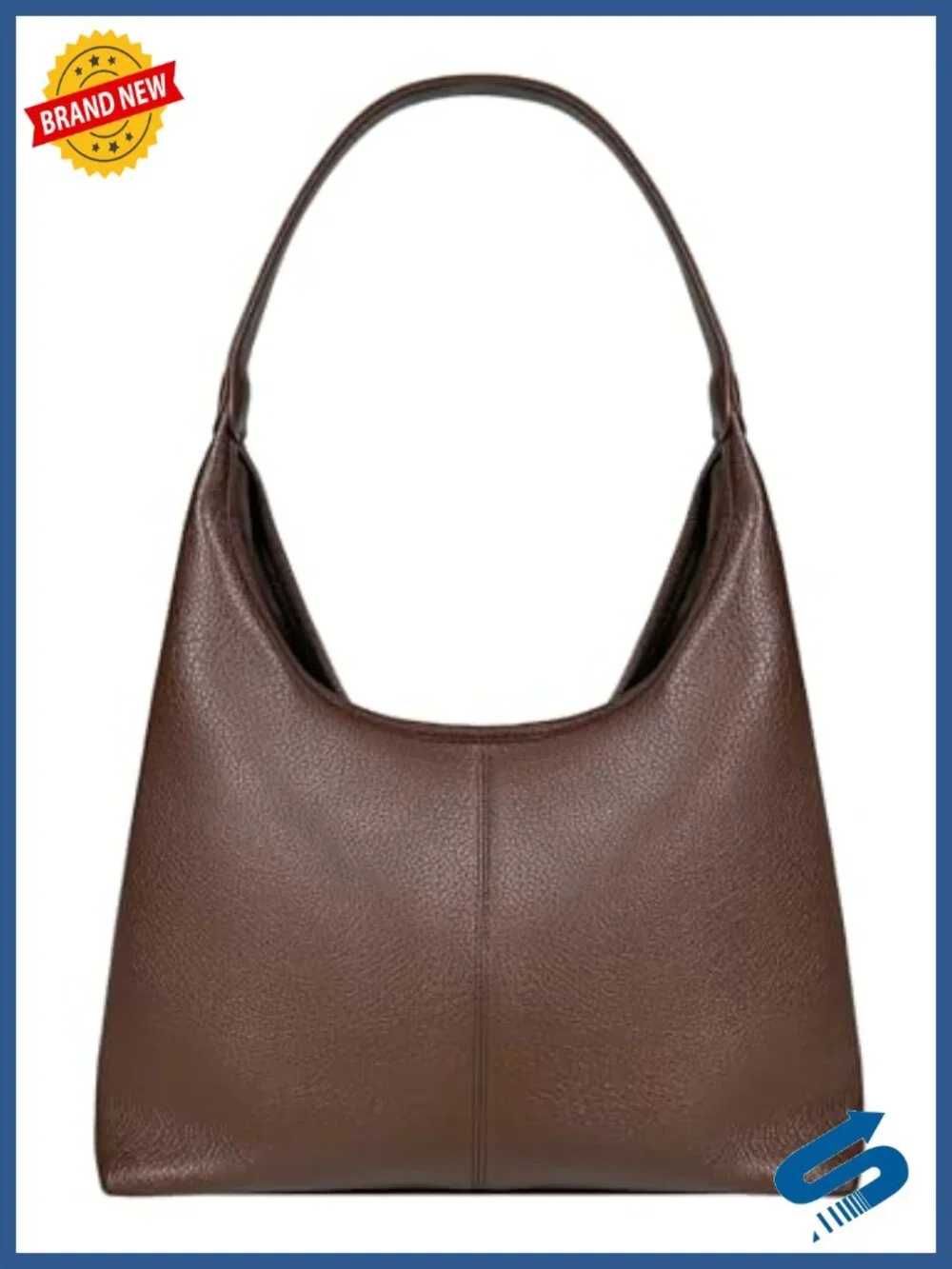 Hobo Bag for Women Vegan Leather Slouchy Shoulder Bag with Zip Pouch